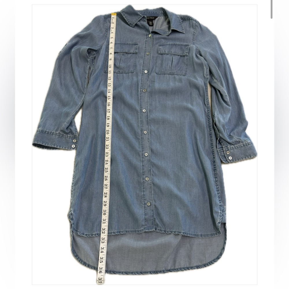 White House Black Market Denim Tunic - Picture 11 of 14